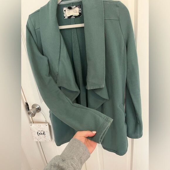 Anthropologie Saturday Sunday Vivie Shawl Cardigan Green Size Small - Picture 6 of 10